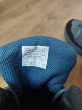 Botas de montaña Salewa niño azul/gris