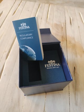 Caja para reloj Festina azul