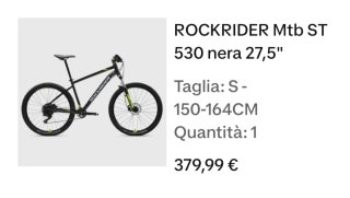 MTB Rockrider ST 530 Taglia S