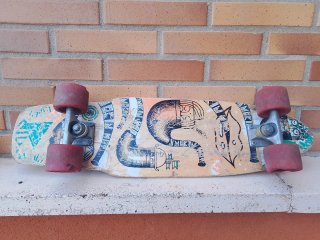 Skate Cruiser Rosa y Negro