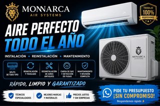 Instalación de aires acondicionado.