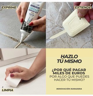 Kit Reparación Juntas azulejos PentaUSA Crema