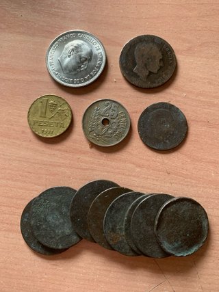 Lote monedas antiguas varias 14 monedas