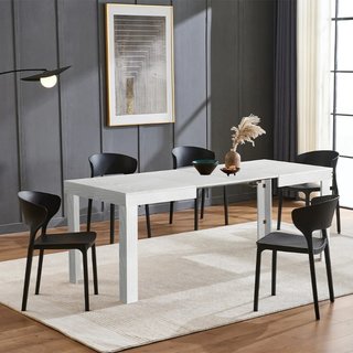 Tavolo da Pranzo Cucina Allungabile Fino a 6 Posti