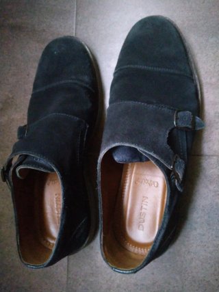 Zapatos Austin hebilla azul marino