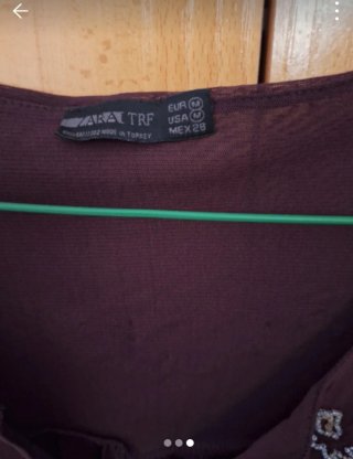 Blusa Zara manga larga bordada