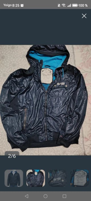 Chaqueta Bomber Tommy Hilfiger Azul Brillante