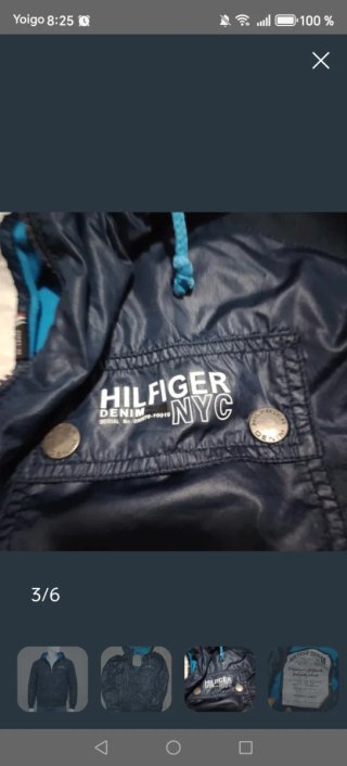 Chaqueta Bomber Tommy Hilfiger Azul Brillante