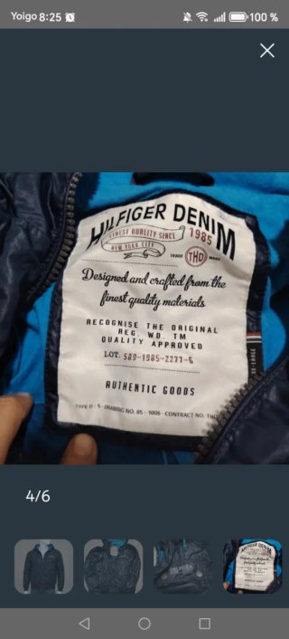 Chaqueta Bomber Tommy Hilfiger Azul Brillante