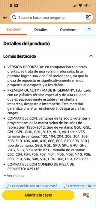 Dos Placas Cierre Ventana Velux Reforzada Gris