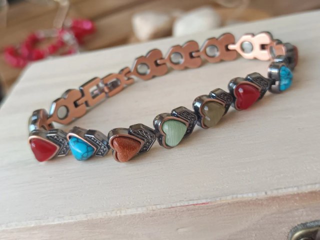 Pulsera terapéutica Corazón Cobre Magnética