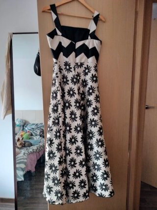 Vestido largo estampado floral