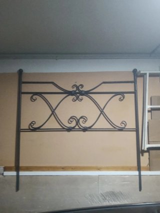 Cabecero forja macizo hecho a mano