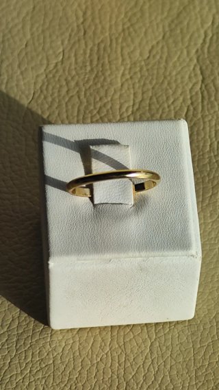 Alianza oro amarillo 18k hombre nueva.