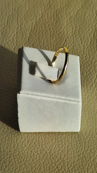 Alianza oro amarillo 18k hombre nueva.