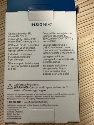 Lector SD/microSD USB-C+USB 3.0 Mac,PC,iOS,Android