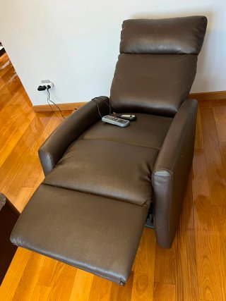 Sillón eléctrico reclinable/masaje/calefactable