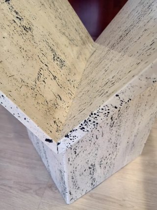 MESA MARMOL TRAVERTINO + REGALO MANTEL