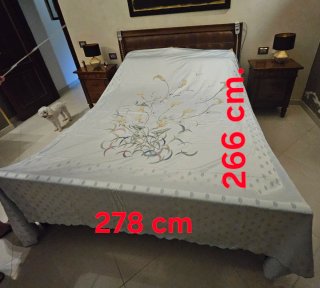Copriletto estivo in raso cotone