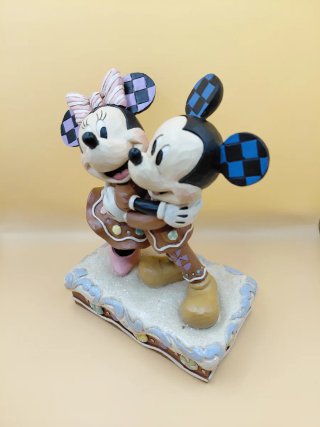 Mickey y Minnie Enesco Jim Shore Navidad