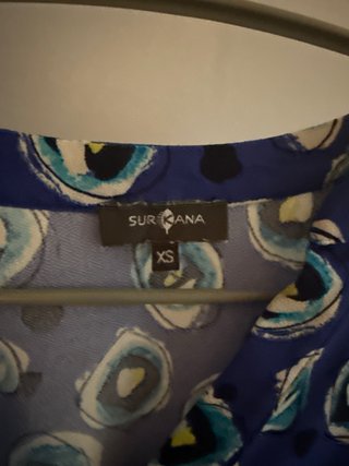 Camiseta SURKANA azul estampado círculos XS