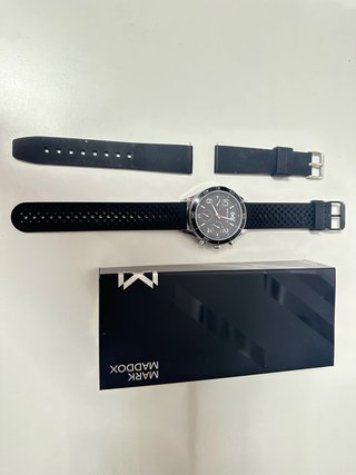Reloj Mark Maddox Negro y Plateado