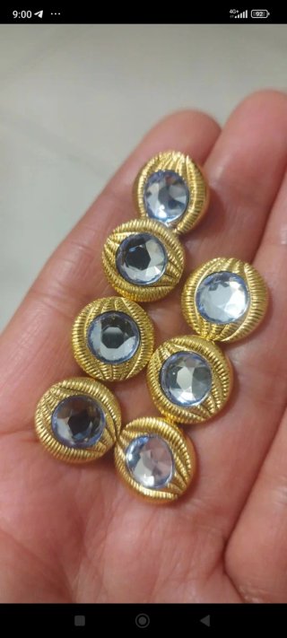 5 bottoni gioiello vintage 1,5 cm