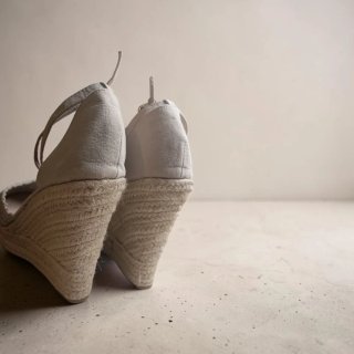 Alpargatas cuña esparto beige mujer Talla 40