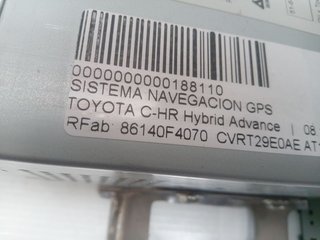 SISTEMA NAVEGACION GPS TOYOTA C-HR Hybrid Advance