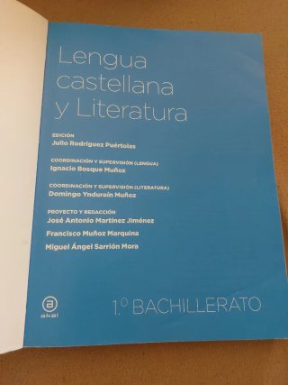 Lengua castellana y Literatura 1º Bachillerato
