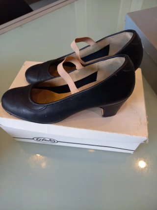 Zapatos de baile flamenco vintage Gladis T.36