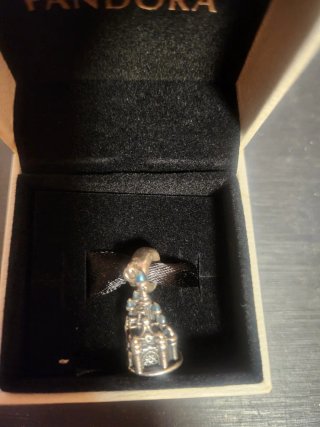 Pandora Charm Castillo Disneyland Plata Azul