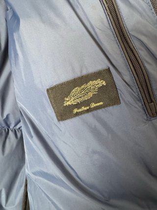 Plumífero Massimo Dutti Negro y Azul