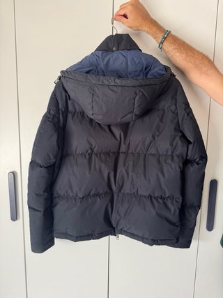 Plumífero Massimo Dutti Negro y Azul