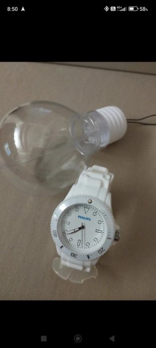Orologio Philips Bianco e Argento