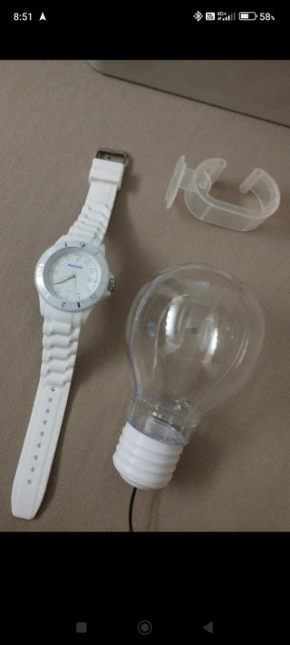 Orologio Philips Bianco e Argento