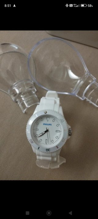 Orologio Philips Bianco e Argento