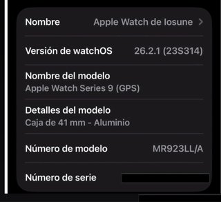 Apple Watch Series 9 (GPS) 41mm 96% Batería + Caja