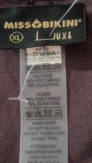 Miss Bikini tg XL fascia monospalla imbottito