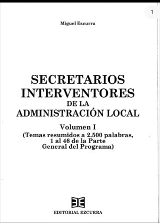 Secretarios Interventores Administración Local