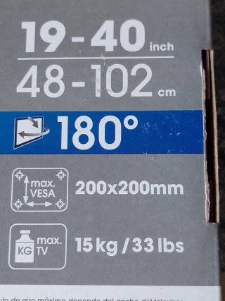 Soporte TV pared Vogel's MA2040 / 19 a 40 pulgadas