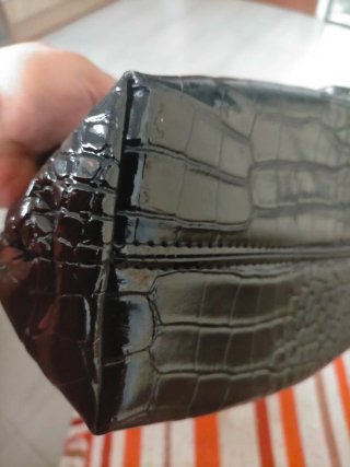 Bolso Negro Charol Mujer
