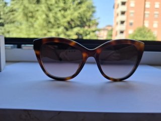 Occhiali da sole Furla marroni e turchesi