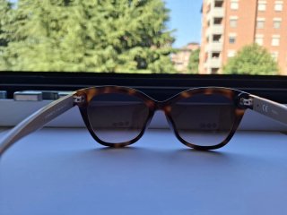 Occhiali da sole Furla marroni e turchesi