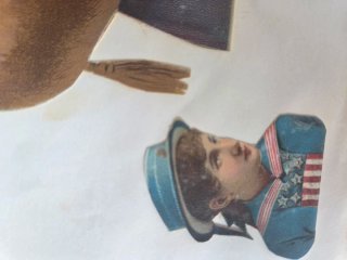 Cromos troquelados antiguos,dos hojas