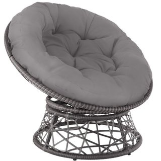 Poltrona in rattan Gargano girevole · Tessuto · Poltrone