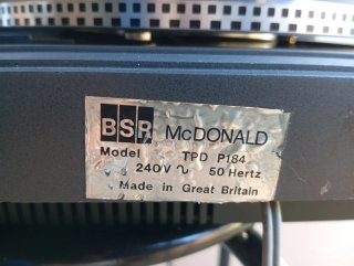Giradischi BSR Nero