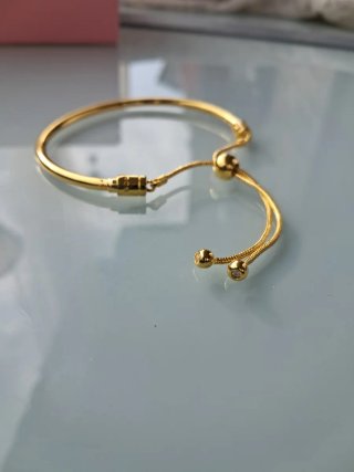 Pulsera ajustable dorada