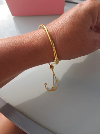 Pulsera ajustable dorada