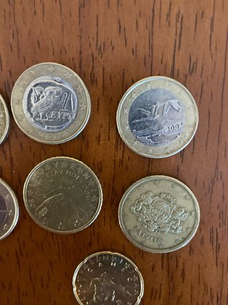 Lotto di monete euro e non